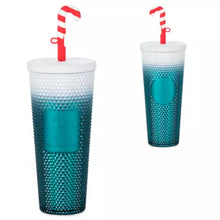 Load image into Gallery viewer, Mickey Mouse Holiday Starbucks Tumbler with Straw WDW