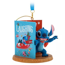 Load image into Gallery viewer, Stitch Christmas Card Sketchbook Ornament - Lilo & Stitch