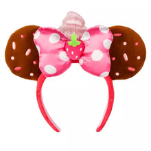 Load image into Gallery viewer, Minnie Mouse Strawberry Cupcake Disney Munchlings Ear Headband for Adults