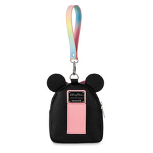 Load image into Gallery viewer, Minnie Mouse Sequined Mini Backpack Wristlet by Loungefly – Pastel Rainbow