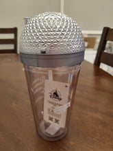 Load image into Gallery viewer, Spaceship Earth Light Up Tumbler with Straw Epcot