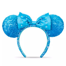 Load image into Gallery viewer, Minnie Mouse Sequin Ear Headband for Adults – Aqua