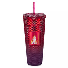Load image into Gallery viewer, Walt Disney World Geometric Starbucks Tumbler with Straw – Red