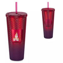 Load image into Gallery viewer, Walt Disney World Geometric Starbucks Tumbler with Straw – Red