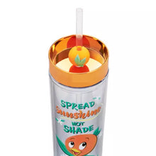 Cargar imagen en el visor de la galería, Orange Bird Tumbler with Straw
