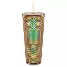 Load image into Gallery viewer, Walt Disney World 50th Anniversary Geometric Starbucks Tumbler with Straw – Gold