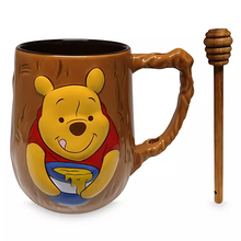 Cargar imagen en el visor de la galería, Winnie the Pooh Mug and Honey Dipper Set
