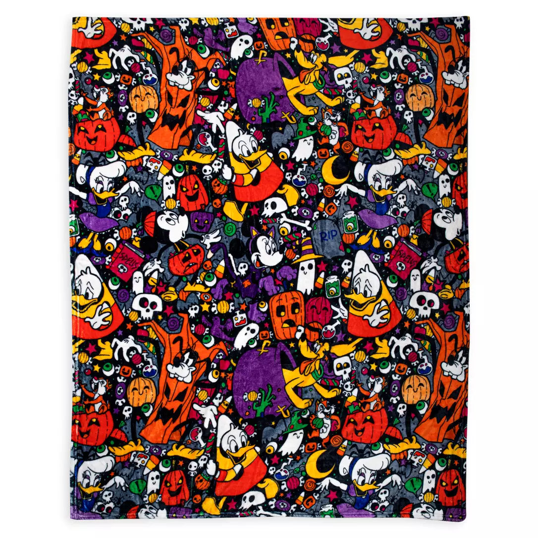 Disney Mickey Minnie Halloween hot throw blanket