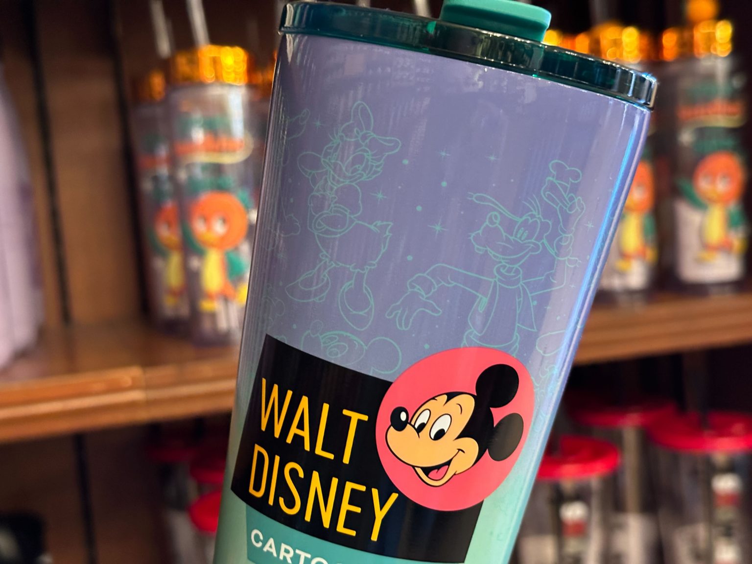Walt Disney and Mickey Mouse 'Partners' Disney100 Geometric Starbucks  Tumbler with Straw