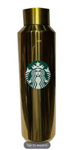 Load image into Gallery viewer, Disney Water Bottle  Starbucks  Mickey Mouse Gold