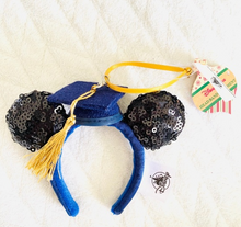 Load image into Gallery viewer, Graduation Cap Minnie Mouse Ear Headband Ornament