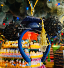 Load image into Gallery viewer, Graduation Cap Minnie Mouse Ear Headband Ornament