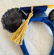 Load image into Gallery viewer, Graduation Cap Minnie Mouse Ear Headband Ornament