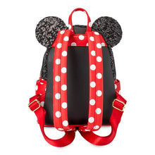 Load image into Gallery viewer, Minnie Mouse Sequin and Polka Dot Mini Loungefly Backpack