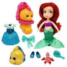 Load image into Gallery viewer, Ariel Disney Animators' Collection Mini Doll Play Set – The Little Mermaid – 5''