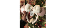 Load image into Gallery viewer, Minnie Mouse Sherpa Winter Ear Headband