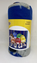 Load image into Gallery viewer, M&M'S WORLD SILHOUETTE CHARACTERS FLEECE BLANKET
