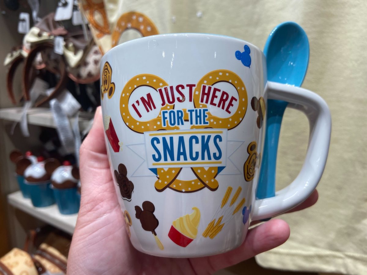 Disney Mickey Mouse ''I'm Just Here For The Snacks'' Mug with Spoon –  Magical Travels by Amy