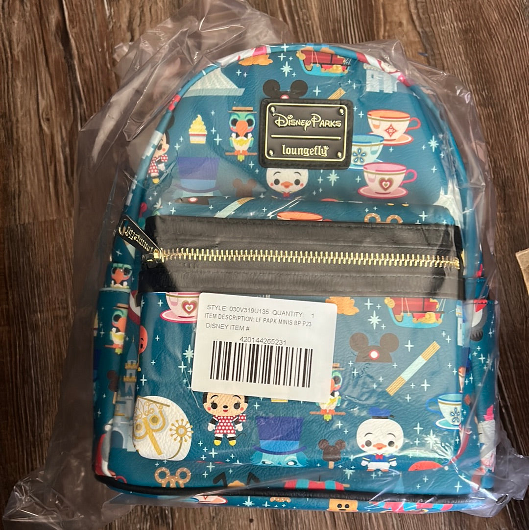 disney parks minis mini backpack by loungefly Disney Parks Minis Mini Loungefly Backpack – Magical Travels by Amy