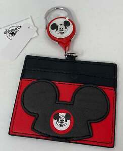 Disney Mickey Mouse Ear Hat Retractable ID Badge Holder by