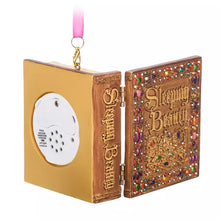 Cargar imagen en el visor de la galería, Sleeping Beauty Storybook Musical Living Magic Sketchbook Ornament
