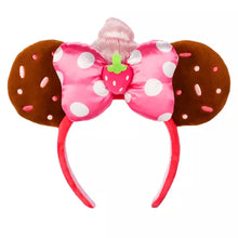 Cargar imagen en el visor de la galería, Minnie Mouse Strawberry Cupcake Disney Munchlings Ear Headband for Adults
