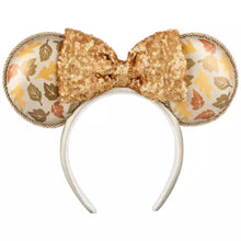 Cargar imagen en el visor de la galería, Minnie Mouse Fall Leaves Ear Headband for Adults
