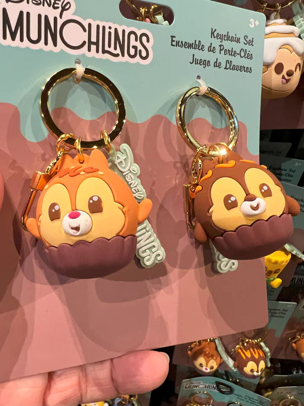 Chip and Dale Disney Munchlings Keychain Set