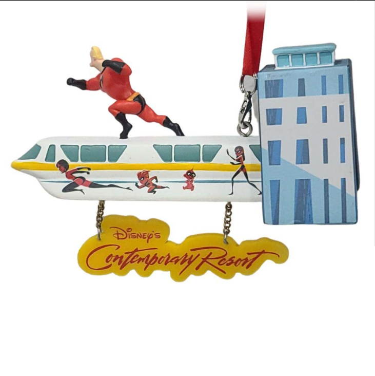 Disney Ornament - Contemporary Resort Incredibles Logo