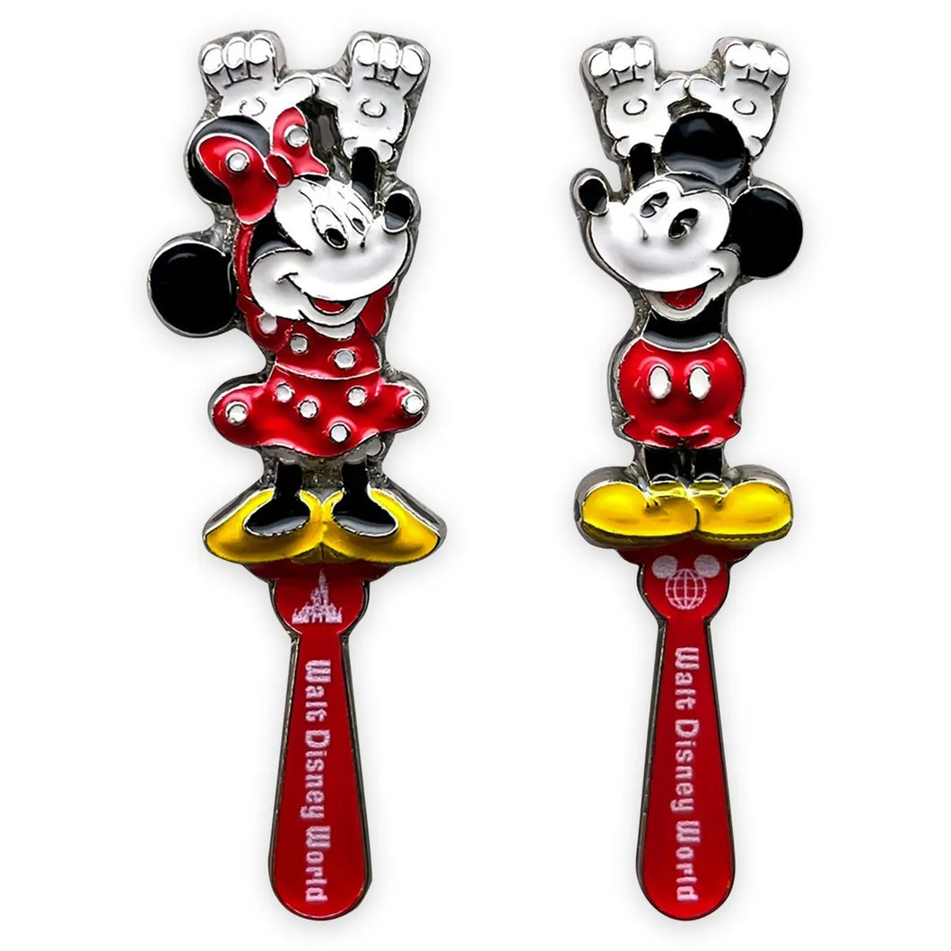 Disney Pin Set - Mickey and Minnie Back Scratcher