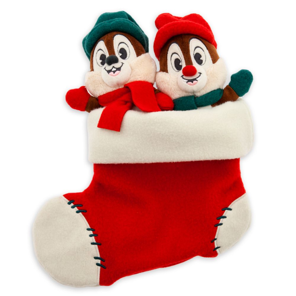 Chip 'n Dale Plush in Holiday Stocking