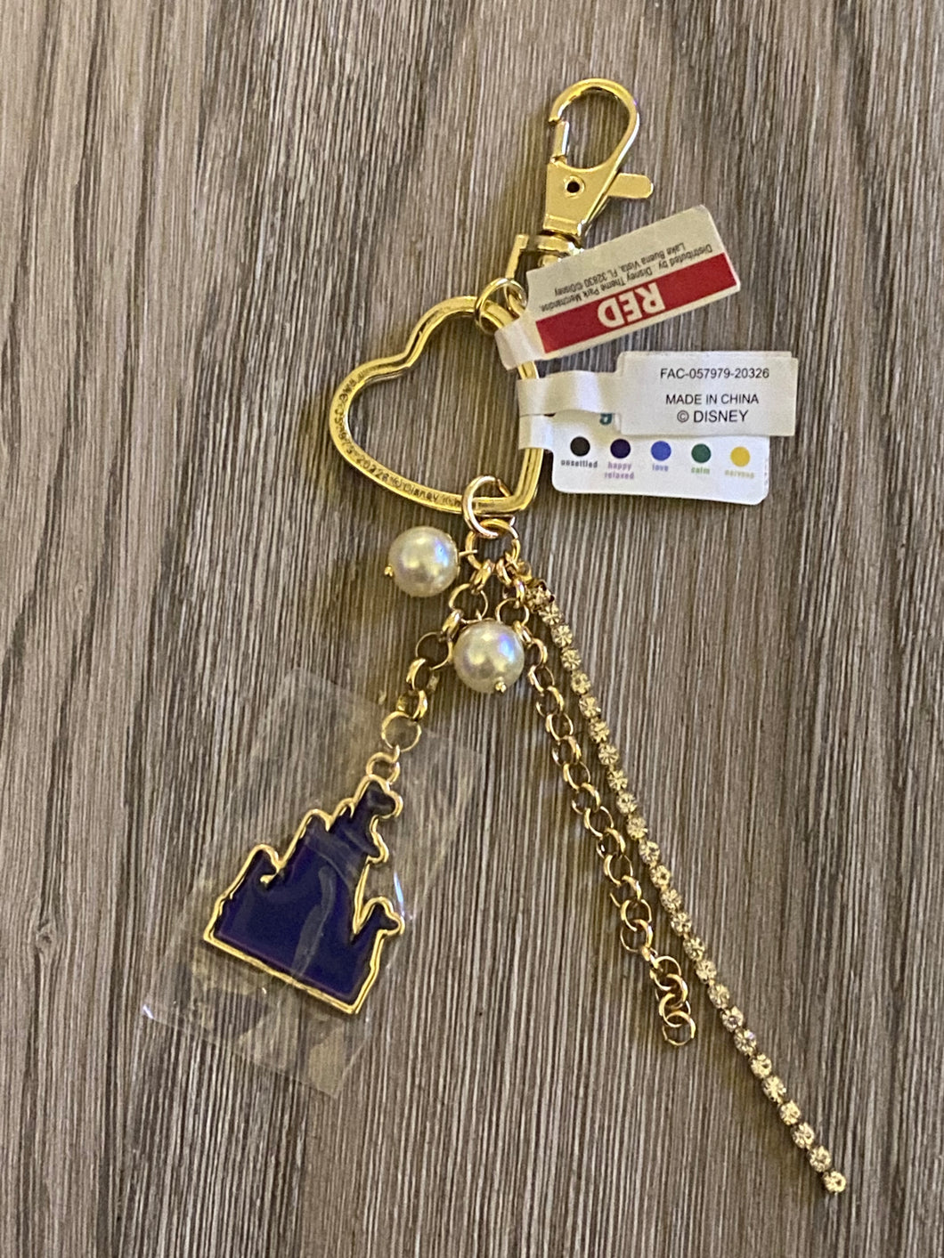 Disney Parks Castle Mood Keychain