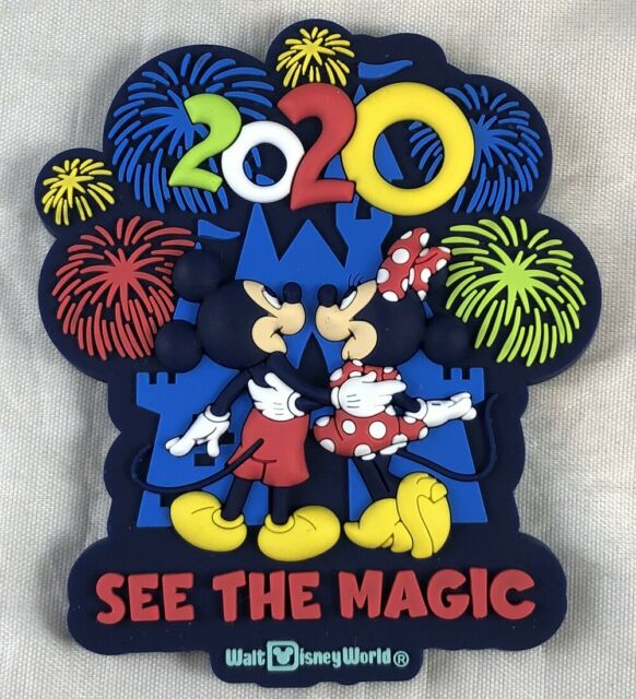 Disney Parks 2020 WDW See The Magic Mickey Minnie Castle Fireworks Magnet