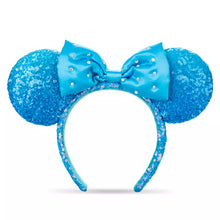Cargar imagen en el visor de la galería, Minnie Mouse Sequin Ear Headband for Adults – Aqua
