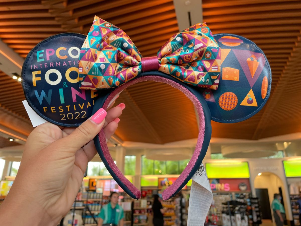 Disney Parks Epcot International Food & Wine Festival 2021 Minnie Ears Headband Disney Ears Headband - 2022 Food & Wine Festival Logo main image 2