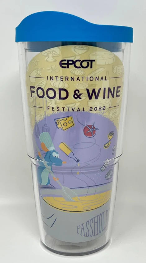 Remy Passholder 2022 Epcot Food and Wine Festival Tervis Tumbler