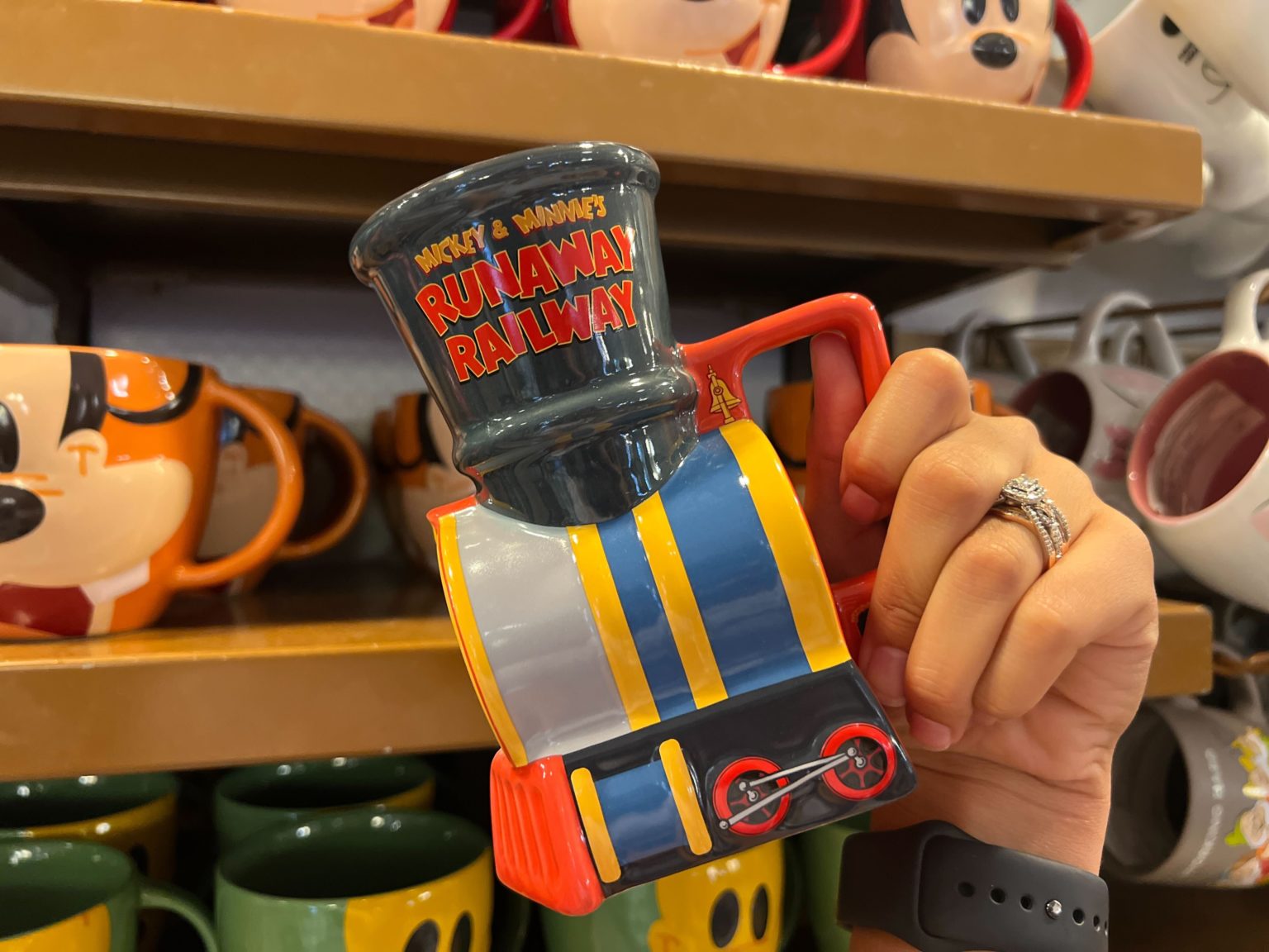 Mickey & Minnie's Runaway Railway Train Mug – Magical Travels by Amy