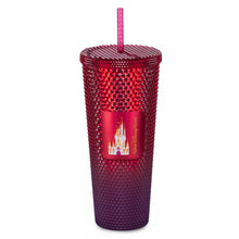 Load image into Gallery viewer, Walt Disney World Geometric Starbucks Tumbler with Straw – Red
