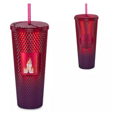 Load image into Gallery viewer, Walt Disney World Geometric Starbucks Tumbler with Straw – Red
