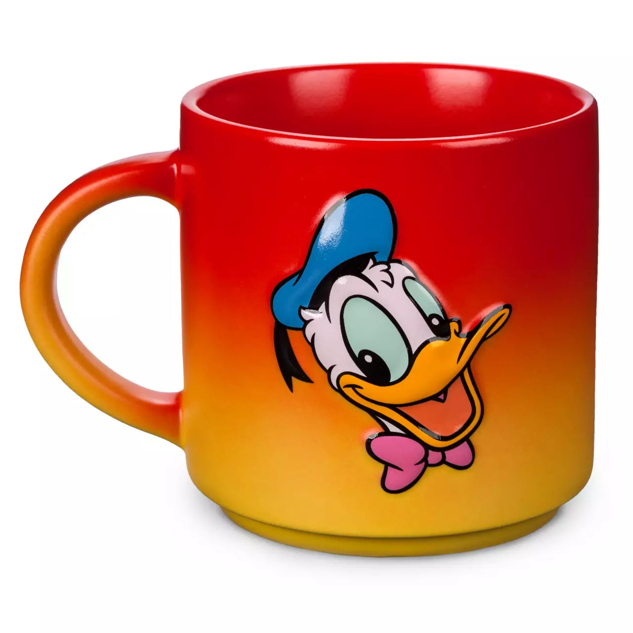 Disney Donald Duck Ceramic Coffee Tall Mug with Lid New 