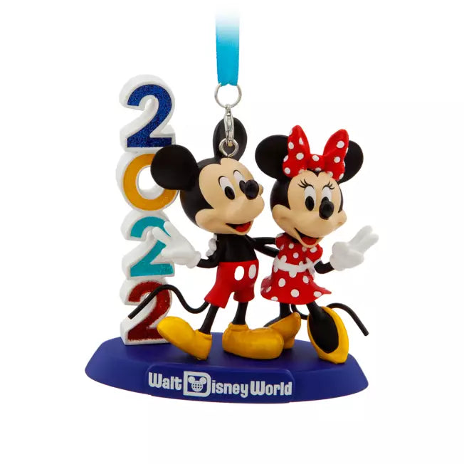 Mickey and Minnie Mouse Figural Ornament – Walt Disney World 2022