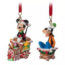 Load image into Gallery viewer, Mickey Mouse and Friends Train Ornament Set
