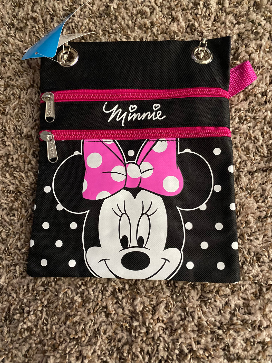 Black Minnie Mouse Crossbody Bag