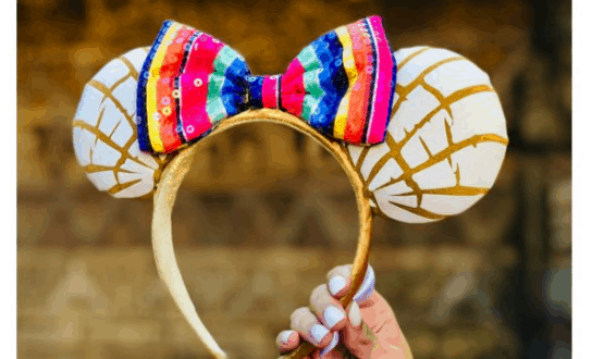 Minnie Mouse Pan Dulce Ear Headband with Sequined Bow – Mexico – Epcot World Showcase
