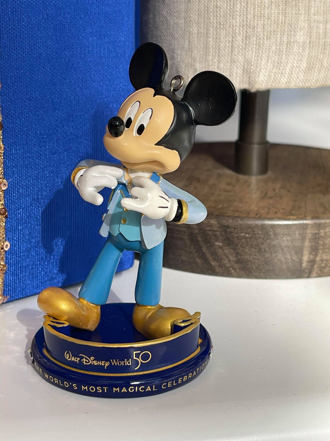 50th Celebration Mickey Mouse Figural Ornament