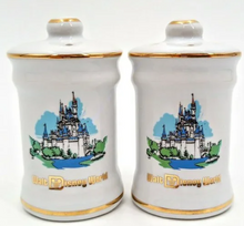 Load image into Gallery viewer, Walt Disney World Park 50th Anniversary Vault Castle Salt Pepper Shaker Set
