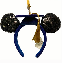 Load image into Gallery viewer, Graduation Cap Minnie Mouse Ear Headband Ornament
