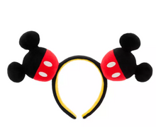 Load image into Gallery viewer, Mickey Mouse Plush Icon Ear Headband
