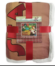 Load image into Gallery viewer, Disney Throw Blanket - Mickey and Friends Holiday - Season&#39;s Greetings
