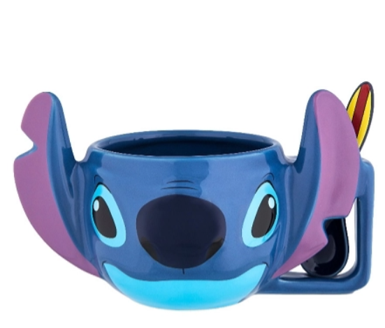Disney Coffee Mug and Spoon - Stitch